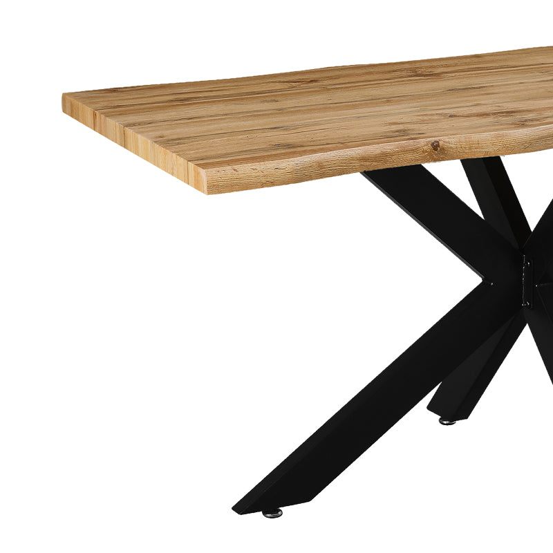Tραπέζι Gilman  MDF sonoma-μαύρο 150x90x75εκ - Pakobazaar
