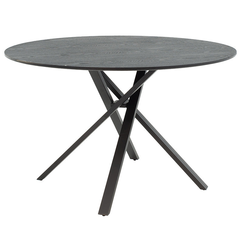 Tραπέζι Cerco  MDF μαύρο Φ120x75εκ - Image 2