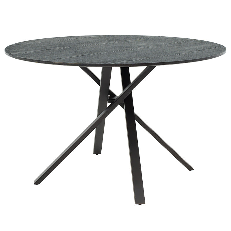 Tραπέζι Cerco  MDF μαύρο Φ120x75εκ - Image 1