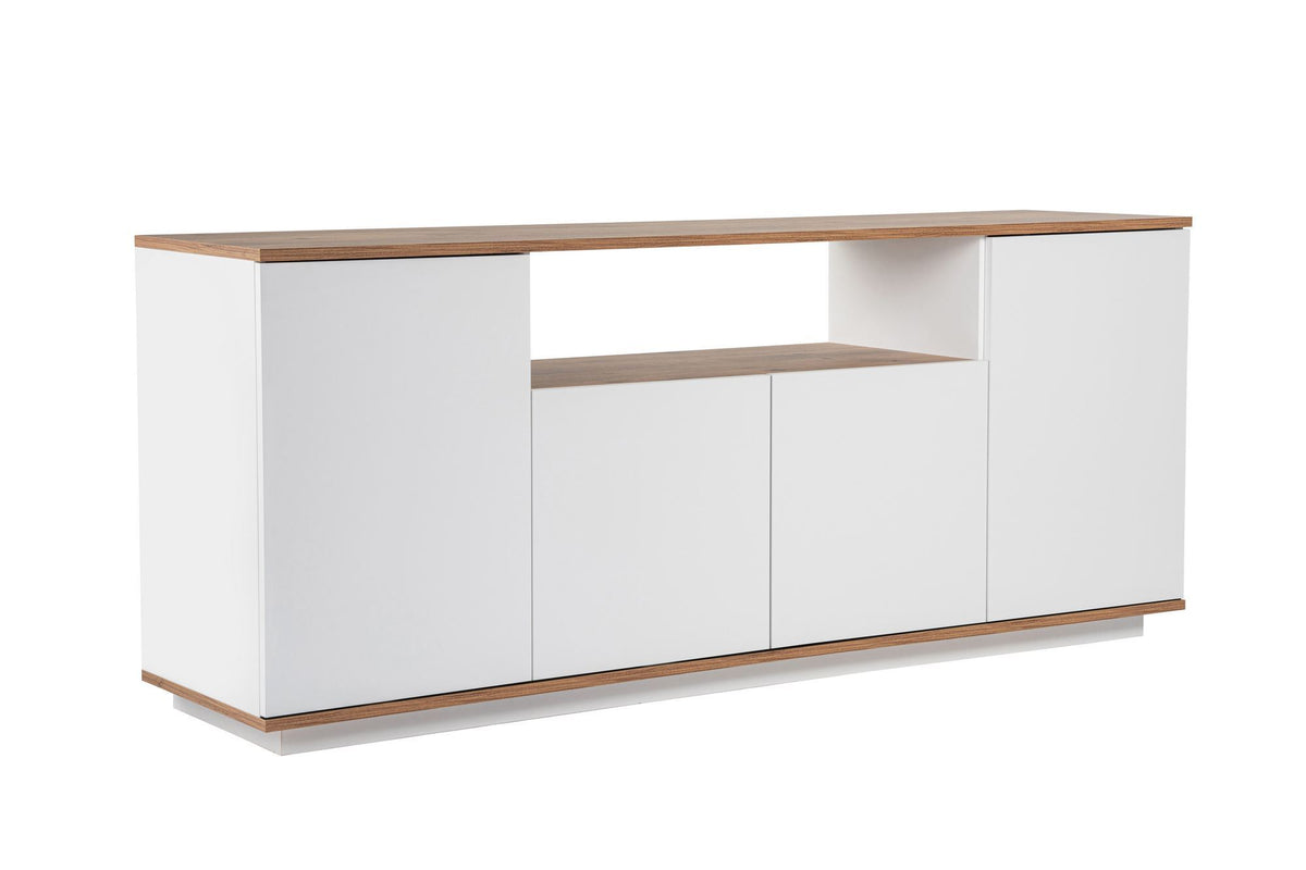 Κονσόλα Pefkos Λευκό - Ατλαντικό Πεύκο 180x44.5x75 εκ. Μελαμίνης