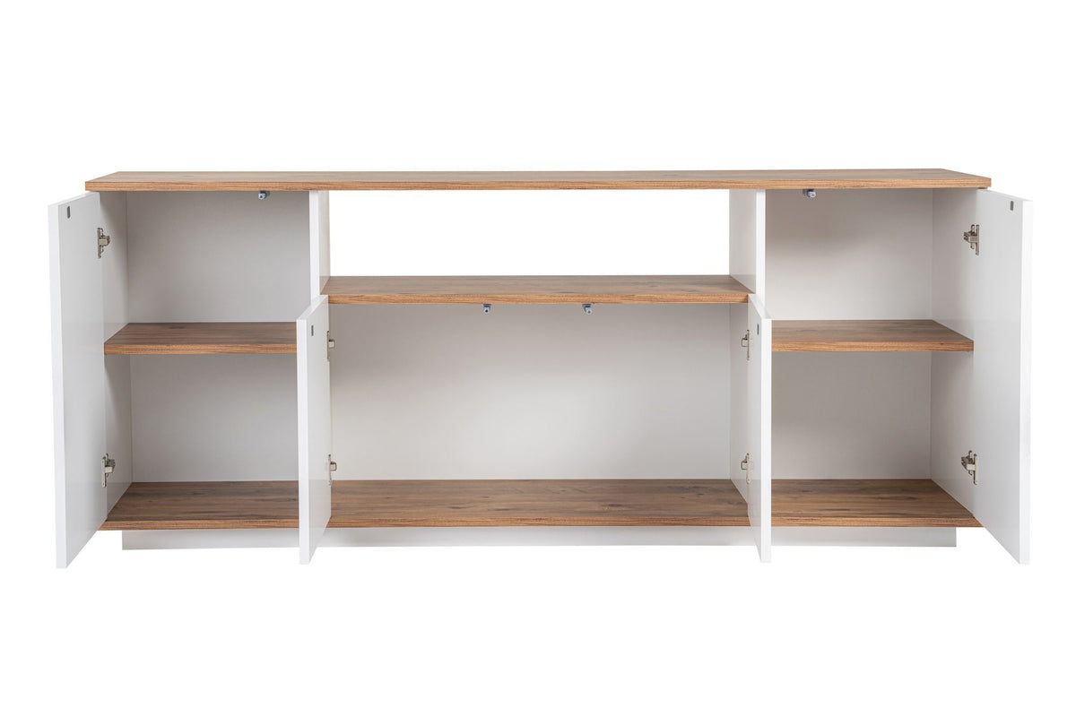 Κονσόλα Pefkos Λευκό - Ατλαντικό Πεύκο 180x44.5x75 εκ. Μελαμίνης