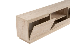 Έπιπλο Τηλεόρασης Kastraki Travertine 160x30x42 εκ. Μελαμίνης