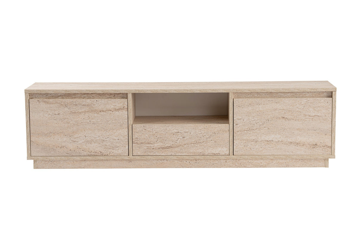 Έπιπλο Τηλεόρασης Kastraki Travertine 160x30x42 εκ. Μελαμίνης