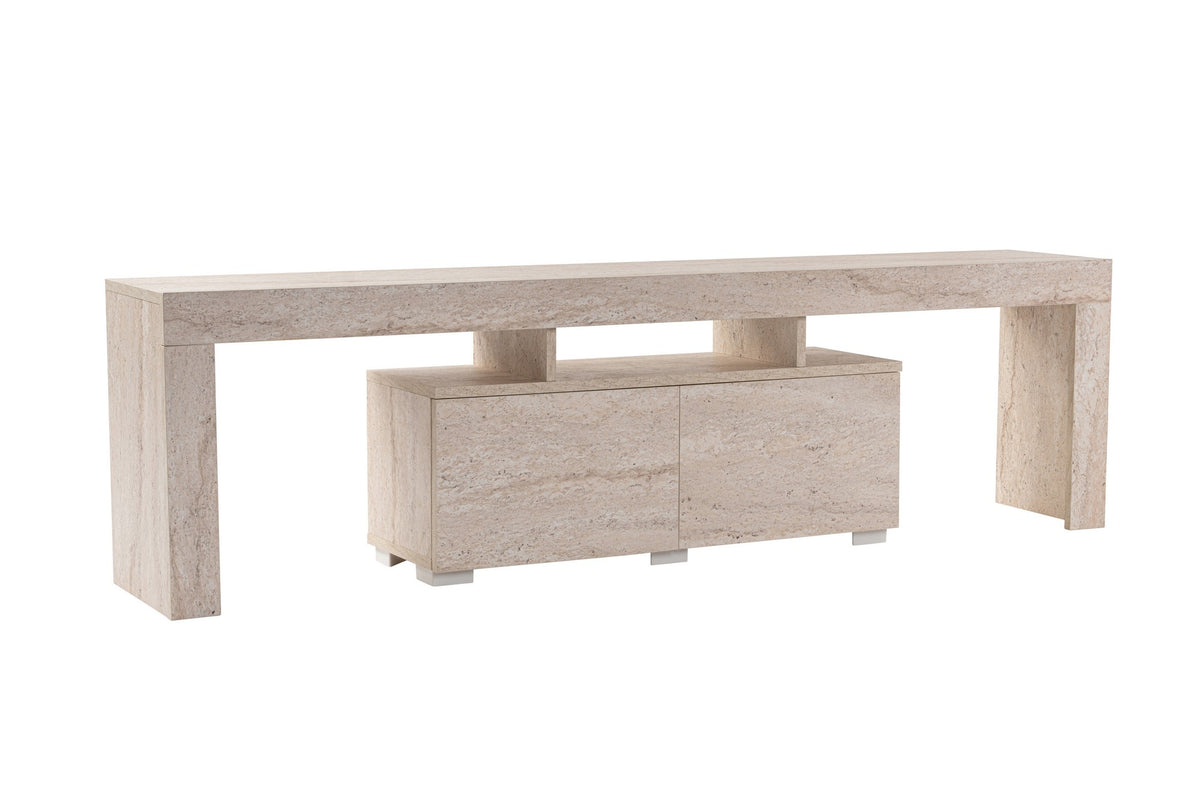 Έπιπλο Τηλεόρασης Evdilos Travertine 180x31.3x50 εκ. Μελαμίνης