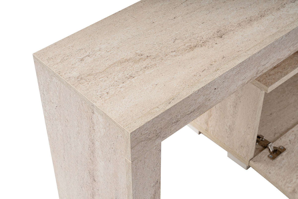 Έπιπλο Τηλεόρασης Evdilos Travertine 180x31.3x50 εκ. Μελαμίνης