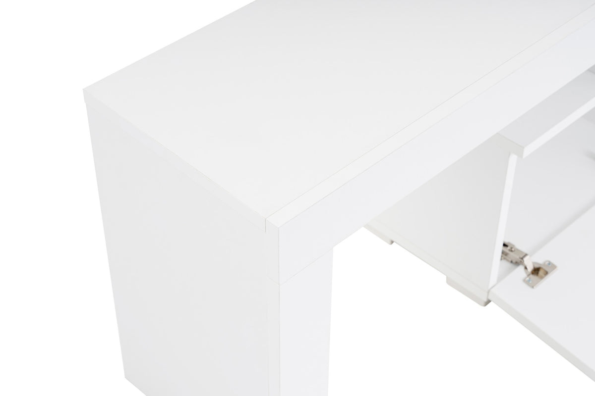 Έπιπλο Τηλεόρασης Evdilos Φυσικό Λευκό 180x31.3x50 εκ. Μελαμίνης
