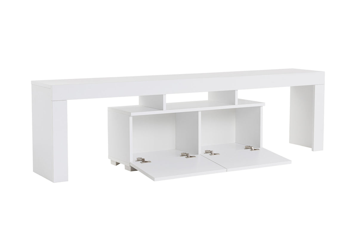 Έπιπλο Τηλεόρασης Evdilos Φυσικό Λευκό 180x31.3x50 εκ. Μελαμίνης