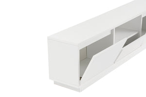 Έπιπλο Τηλεόρασης Kastraki Φυσικό Λευκό 160x30x42 εκ. Μελαμίνης