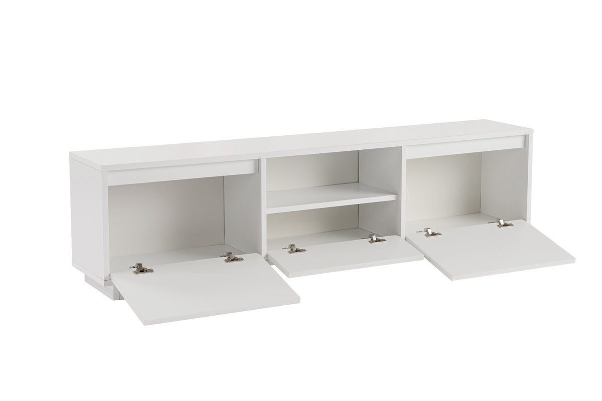 Έπιπλο Τηλεόρασης Kastraki Φυσικό Λευκό 160x30x42 εκ. Μελαμίνης