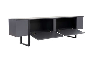 Έπιπλο Τηλεόρασης Volax Ανθρακί - Μαύρο 180x30x50 εκ. Μελαμίνης