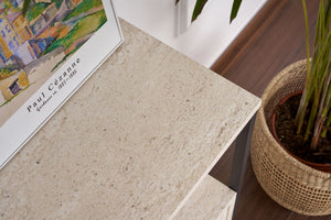 Κονσόλα Grammata Travertine - Μαύρο 120x30x77 εκ. Μελαμίνης
