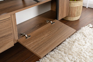 Έπιπλο Τηλεόρασης Volax Καρυδί Venezia - Μαύρο 180x30x50 εκ. Μελαμίνης