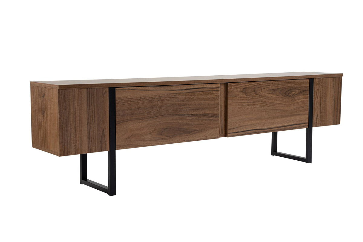 Έπιπλο Τηλεόρασης Volax Καρυδί Venezia - Μαύρο 180x30x50 εκ. Μελαμίνης