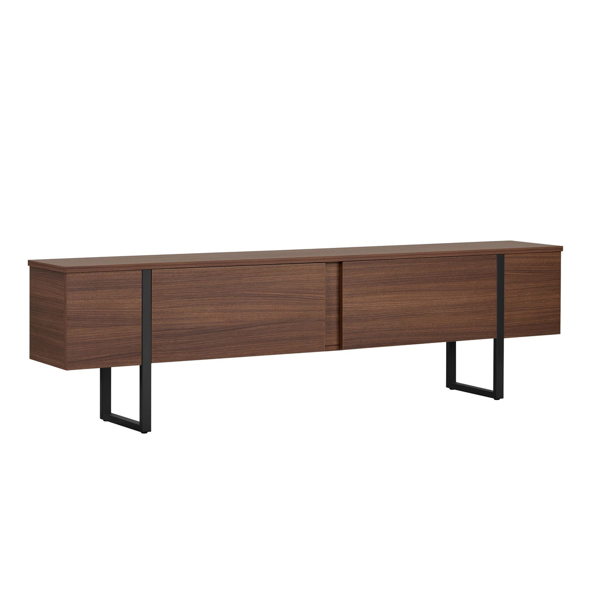 Έπιπλο Τηλεόρασης Seralia Καρυδί Milano - Μαύρο 180x30x50 εκ. Μελαμίνης