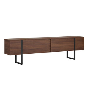 Έπιπλο Τηλεόρασης Seralia Καρυδί Milano - Μαύρο 180x30x50 εκ. Μελαμίνης