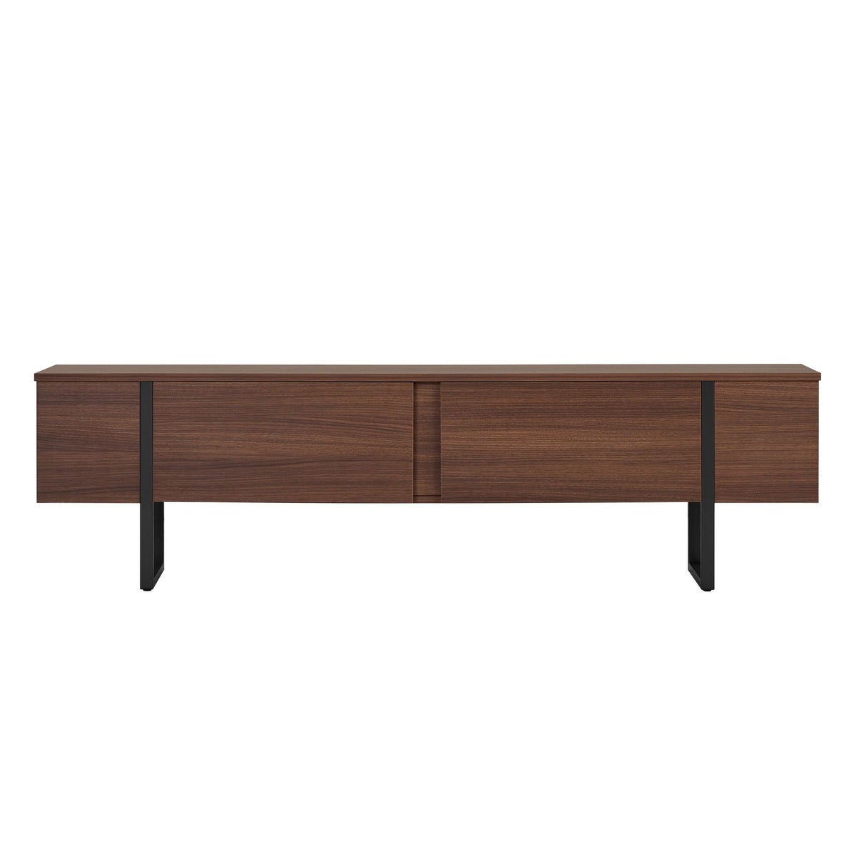Έπιπλο Τηλεόρασης Seralia Καρυδί Milano - Μαύρο 180x30x50 εκ. Μελαμίνης
