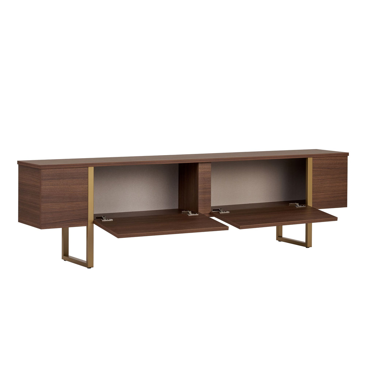 Έπιπλο Τηλεόρασης Seralia Καρυδί Milano - Χρυσό 180x30x50 εκ. Μελαμίνης