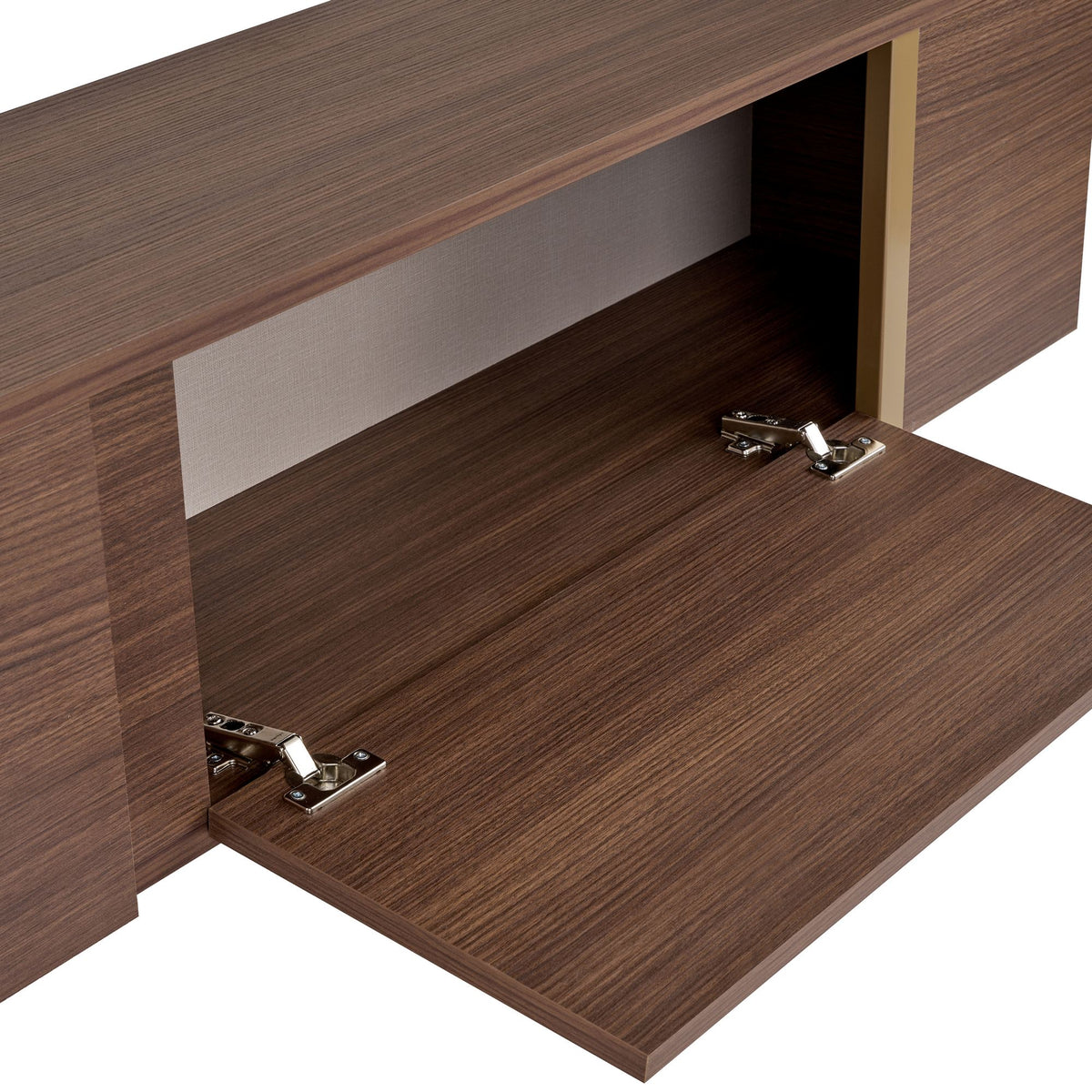 Έπιπλο Τηλεόρασης Seralia Καρυδί Milano - Χρυσό 180x30x50 εκ. Μελαμίνης
