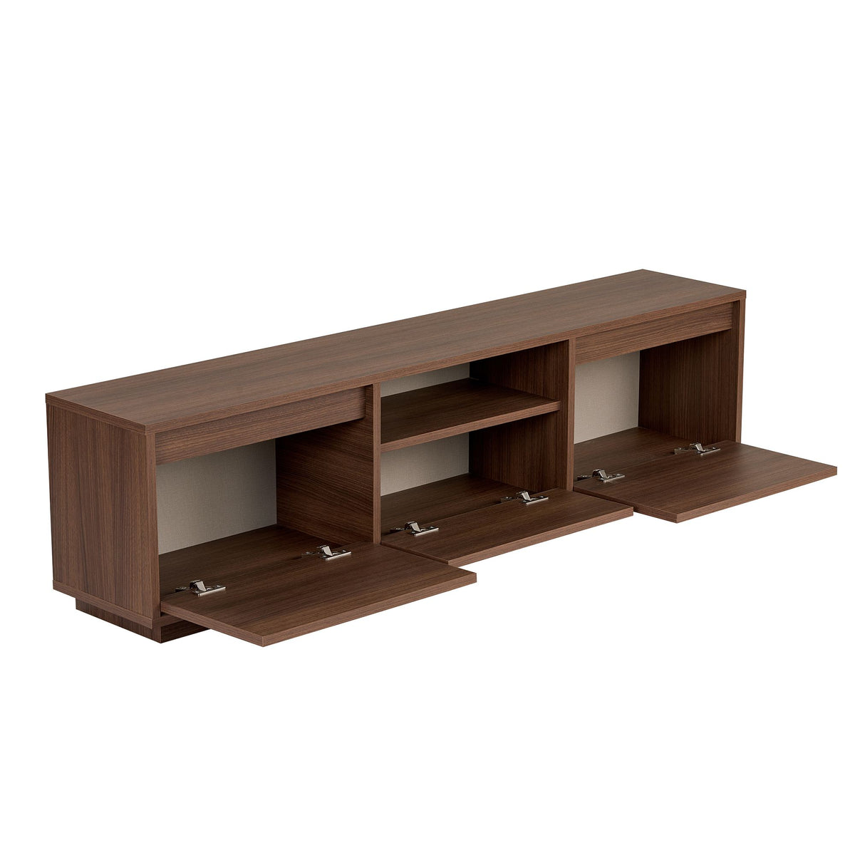 Έπιπλο Τηλεόρασης Glyfada Καρυδί Milano 160x30x42 εκ. Μελαμίνης