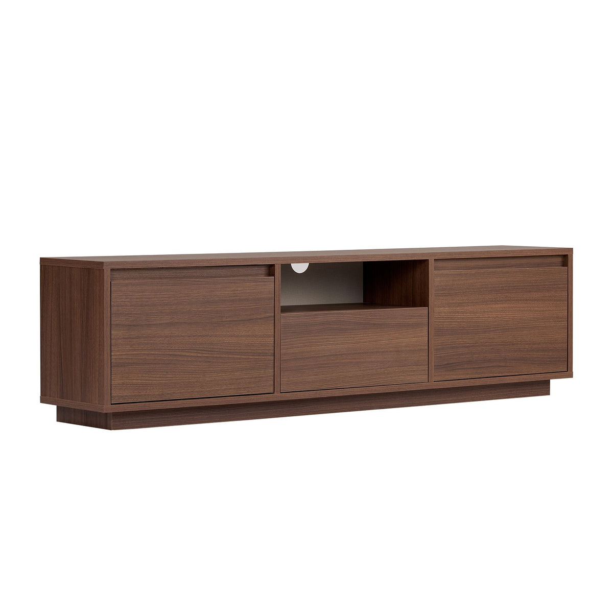 Έπιπλο Τηλεόρασης Glyfada Καρυδί Milano 160x30x42 εκ. Μελαμίνης