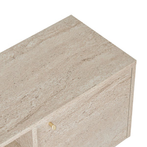 Έπιπλο Τηλεόρασης Gialiskari Travertine 180x35x46 εκ. Μελαμίνης