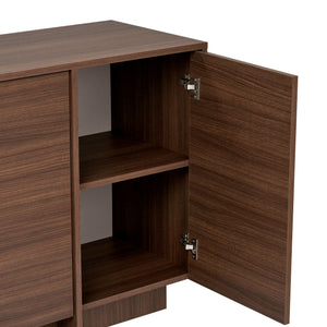 Κονσόλα Myrina Καρυδί 180x45x82 εκ. Μελαμίνης