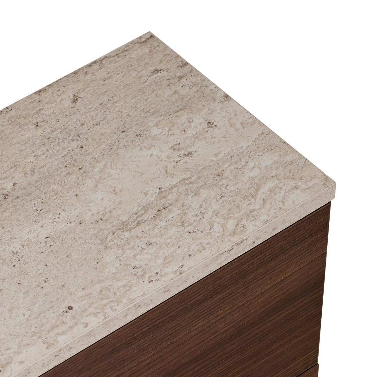 Έπιπλο Τηλεόρασης Valsamata Travertine - Καρυδί Milano 160x25x25 εκ. Μελαμίνης
