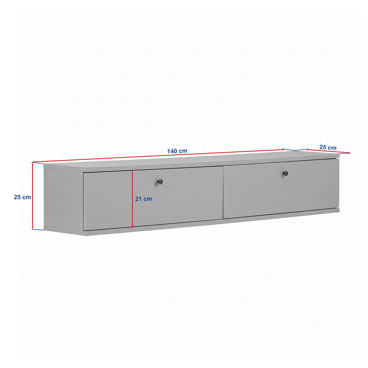 Έπιπλο Τηλεόρασης Tzia Δρυς Sapphire 140x25x25 εκ. Μελαμίνης