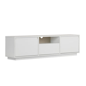 Έπιπλο Τηλεόρασης Glyfada Φυσικό Λευκό 160x30x42 εκ. Μελαμίνης