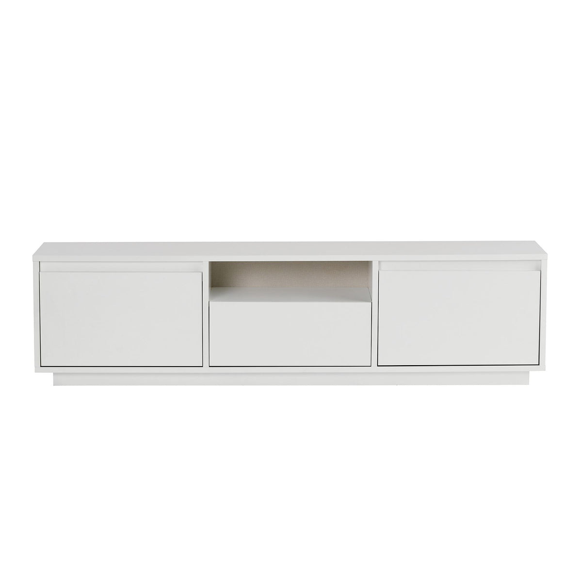 Έπιπλο Τηλεόρασης Glyfada Φυσικό Λευκό 160x30x42 εκ. Μελαμίνης