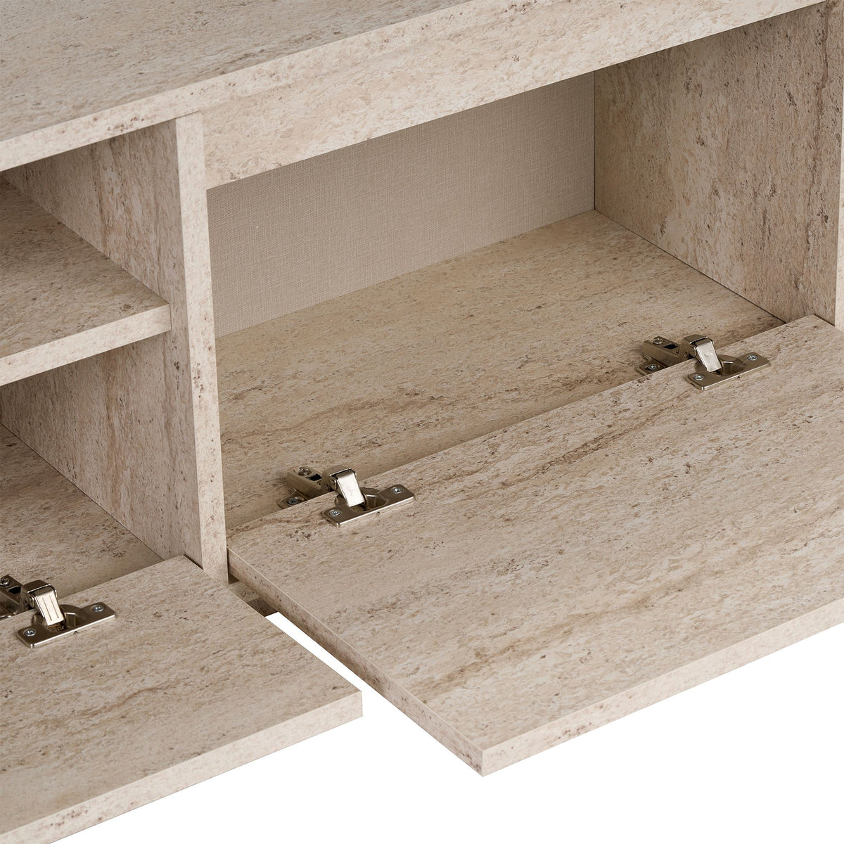 Έπιπλο Τηλεόρασης Glyfada Travertine 160x30x42 εκ. Μελαμίνης