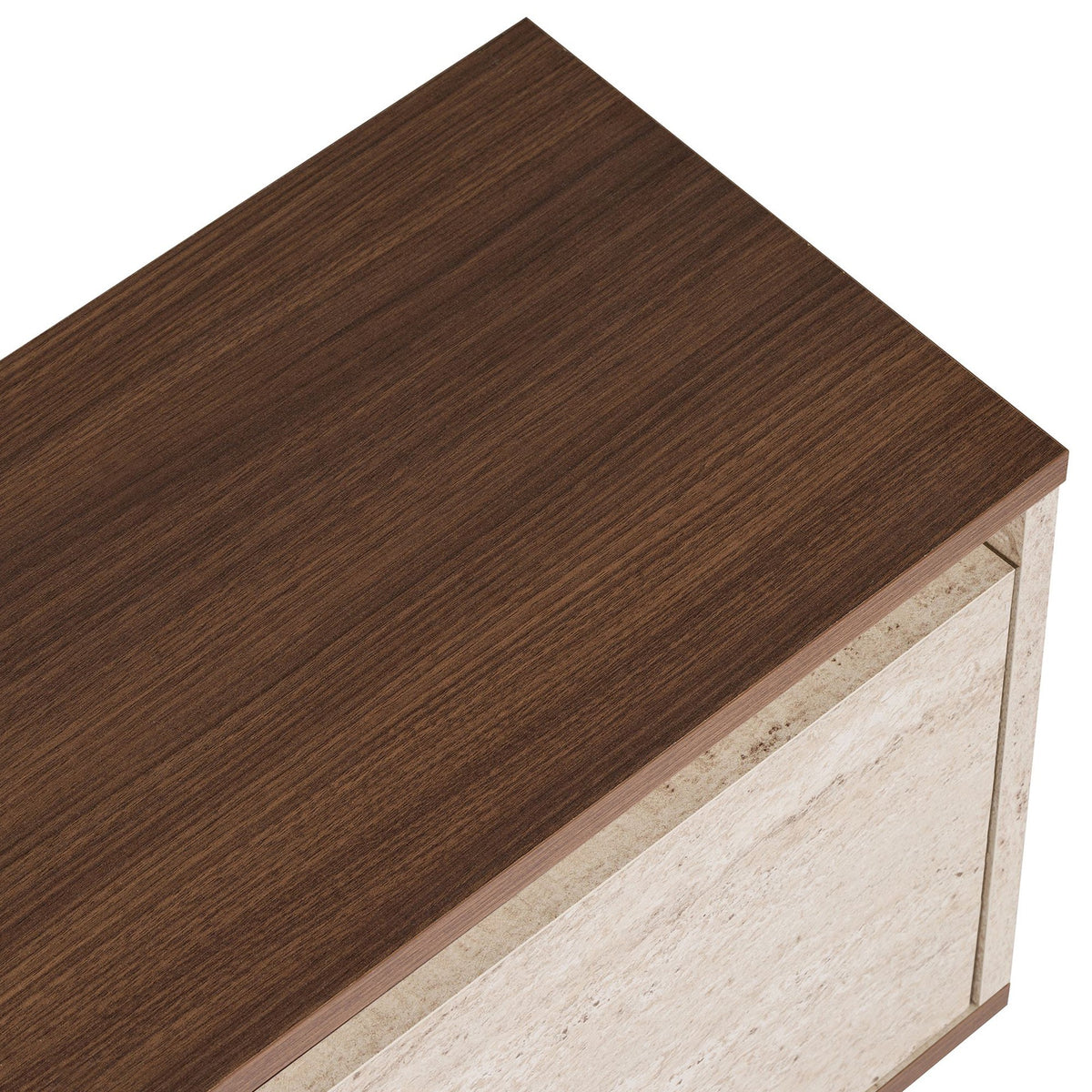 Έπιπλο Τηλεόρασης Glyfada Travertine - Καρυδί Milano 160x30x42 εκ. Μελαμίνης