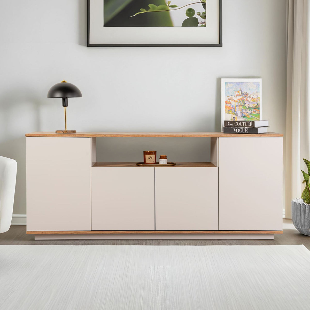 Κονσόλα Pefkos Κασμίρ - Ατλαντικό Πεύκο 180x44.5x75 εκ. Μελαμίνης