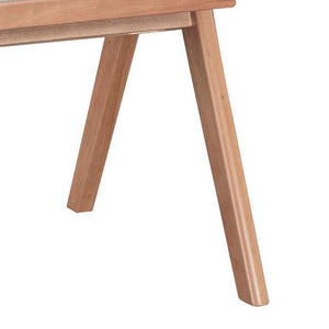 Πολυθρόνα Winslow  ξύλο rubberwood ανοικτό καρυδί-pvc rattan φυσικό-ύφασμα γκρι - Pakobazaar