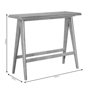 Τραπέζι Bar Winslow  ξύλο rubberwood ανοικτό καρυδί 120x45x100εκ - Pakobazaar