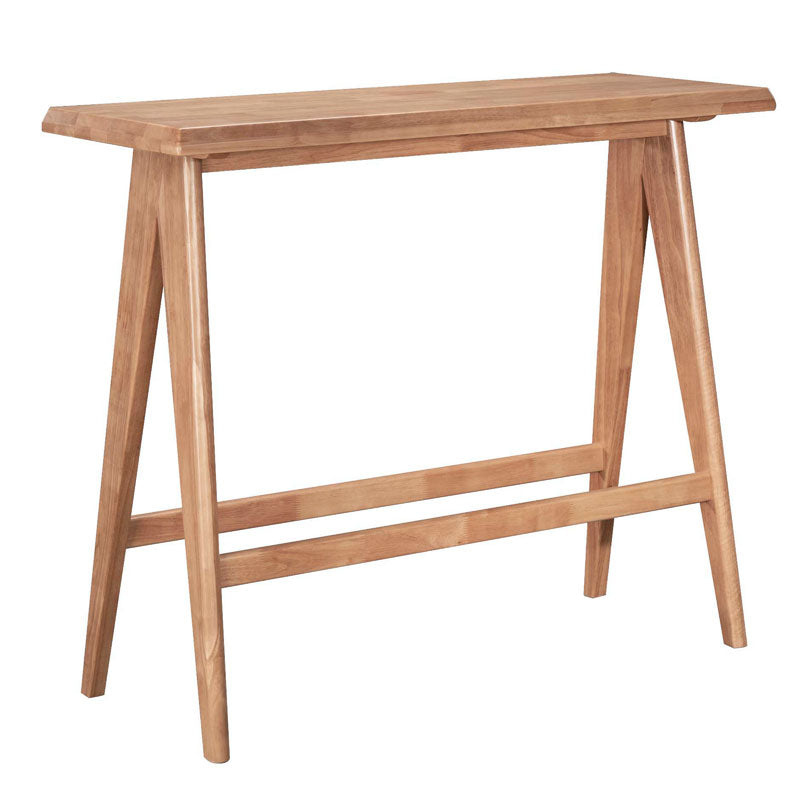Τραπέζι Bar Winslow  ξύλο rubberwood ανοικτό καρυδί 120x45x100εκ - Pakobazaar