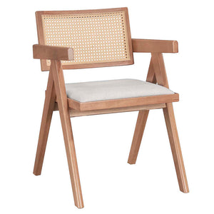 Τραπεζαρία Winslow Ι  σετ 5τεμ ξύλο rubberwood ανοιχτό καρυδί 160x85x75εκ - Pakobazaar