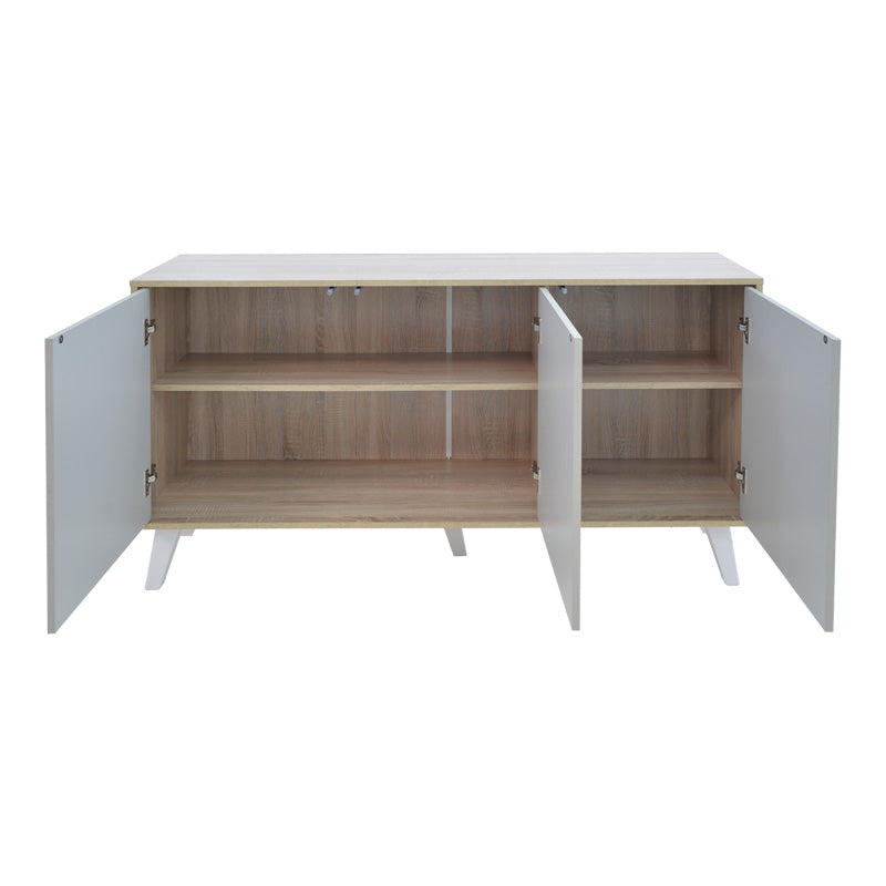 Μπουφές Billie  sonoma-γκρι 149x40x77εκ - Pakobazaar