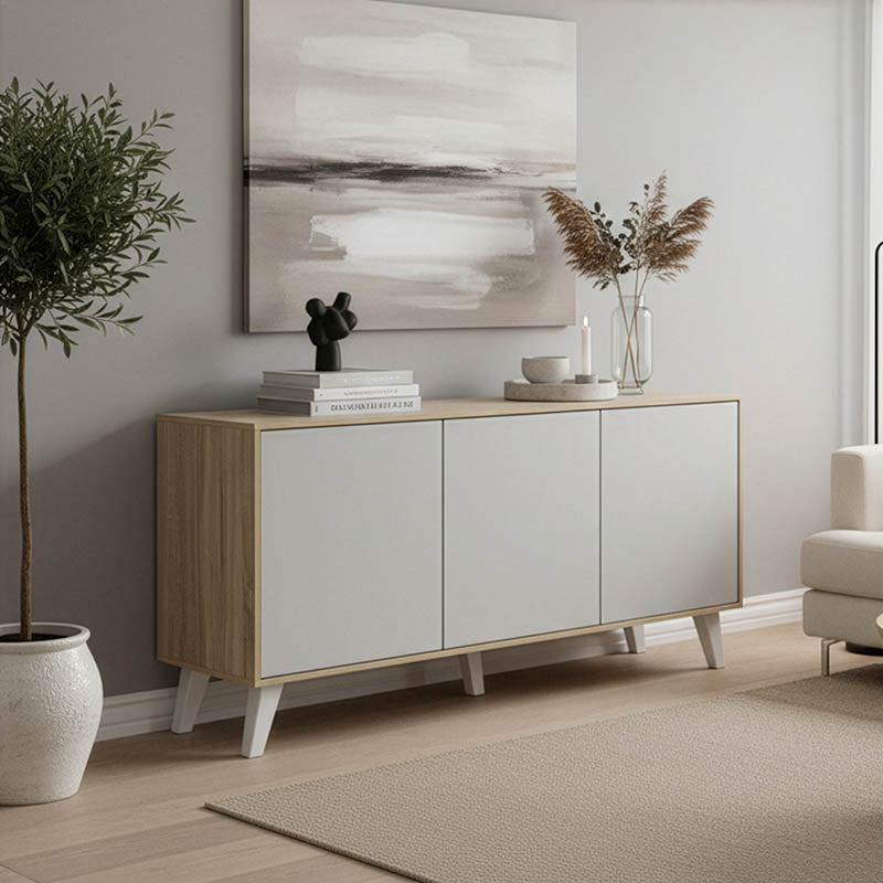 Μπουφές Billie  sonoma-γκρι 149x40x77εκ - Pakobazaar