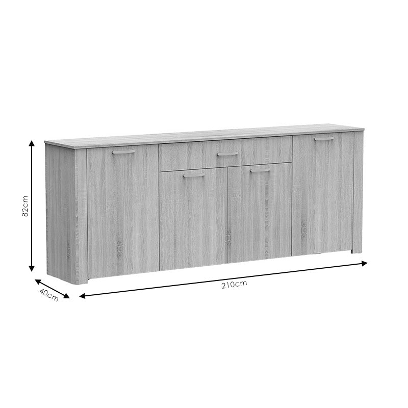 Μπουφές Kinley  sonoma 210x40x82εκ - Pakobazaar