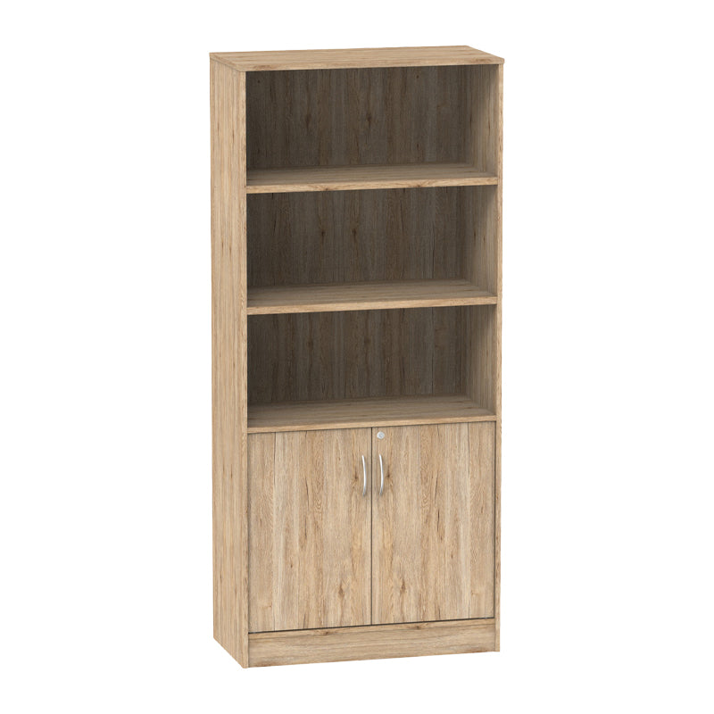 Βιβλιοθήκη Anze  φυσικό μελαμίνης 80x40x180εκ - Pakobazaar