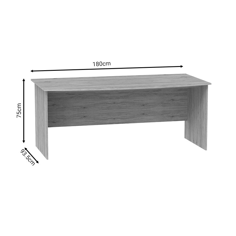 Γραφείο εργασίας Anze  φυσικό μελαμίνης 180x93.5x75εκ - Pakobazaar