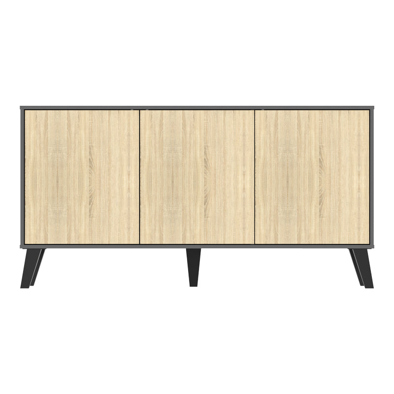 Μπουφές Billie  ανθρακί-sonoma 149x40x77εκ - Pakobazaar