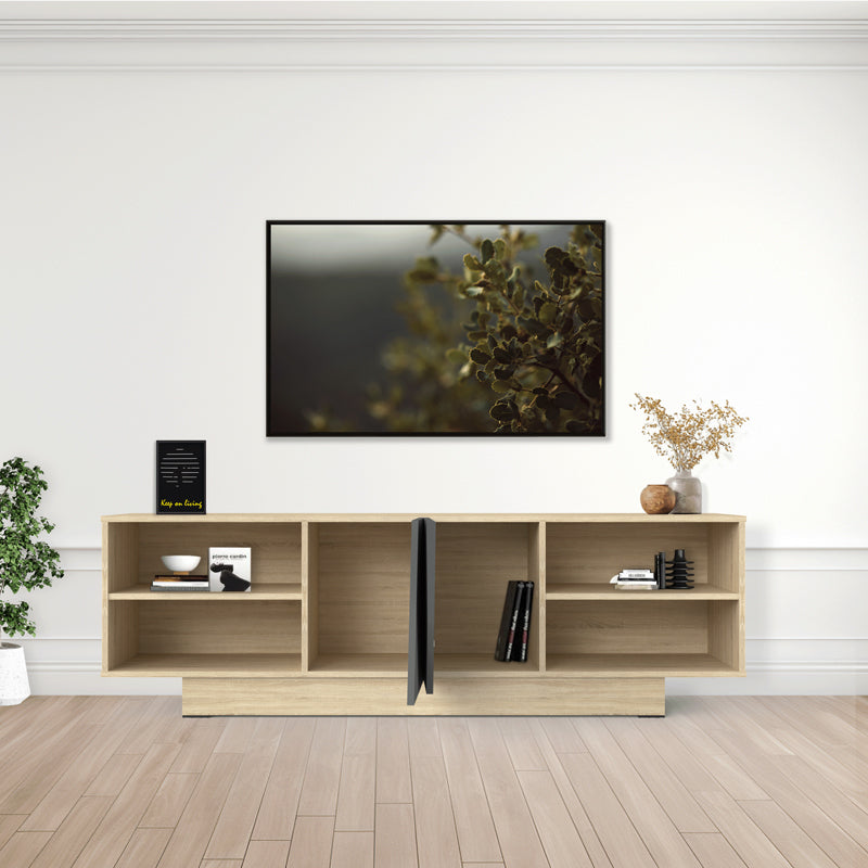 Έπιπλο τηλεόρασης Stevie  sonoma-ανθρακί 160x40x50εκ - Pakobazaar