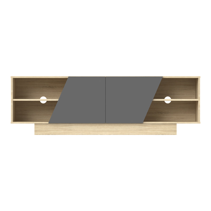 Έπιπλο τηλεόρασης Stevie  sonoma-ανθρακί 160x40x50εκ - Pakobazaar