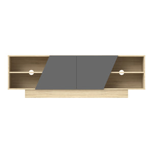 Έπιπλο τηλεόρασης Stevie  sonoma-ανθρακί 160x40x50εκ - Pakobazaar