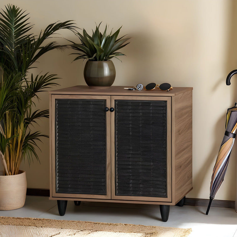 Παπουτσοθήκη-ντουλάπι Ronan  χρώμα καρυδί 70.5x35x66εκ - Image 1