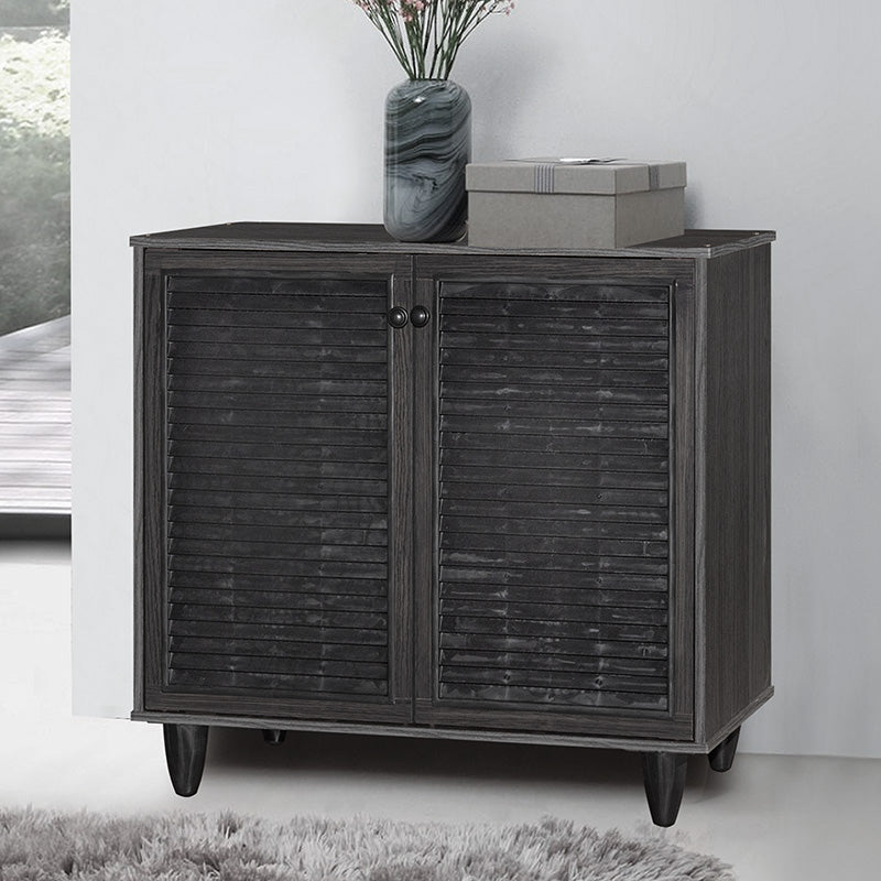 Παπουτσοθήκη-ντουλάπι Ronan  χρώμα wenge 70.5x35x66εκ - Pakobazaar