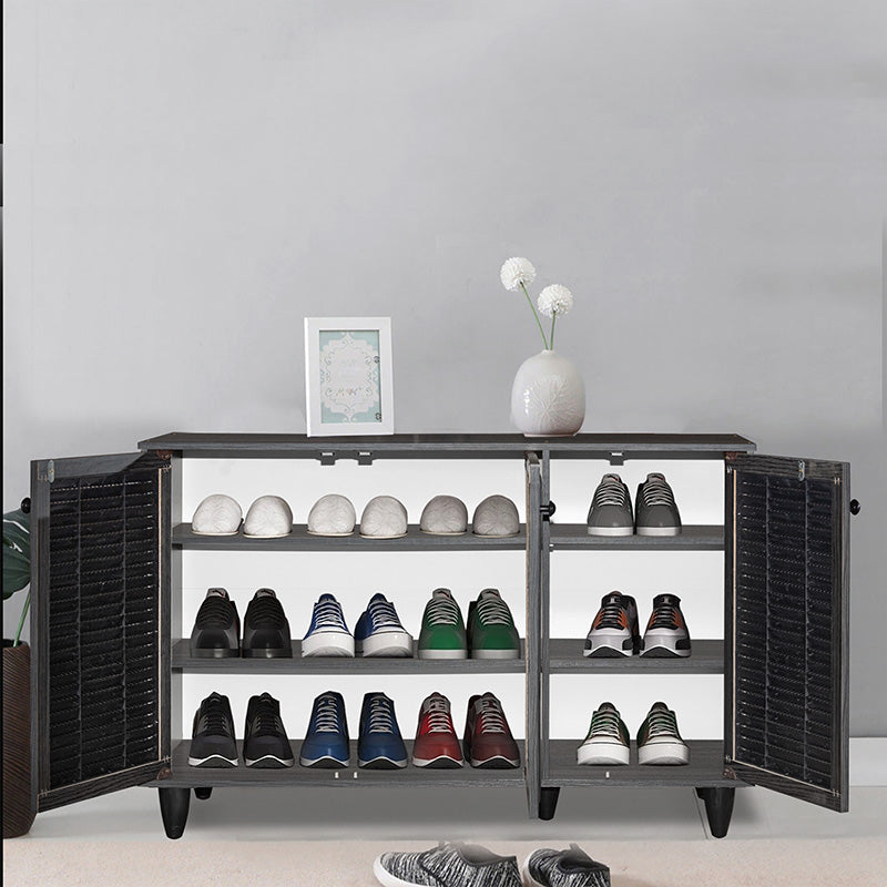 Παπουτσοθήκη-ντουλάπι Ronan  χρώμα wenge 105x35x66εκ - Pakobazaar
