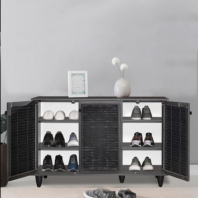Παπουτσοθήκη-ντουλάπι Ronan  χρώμα wenge 105x35x66εκ - Pakobazaar